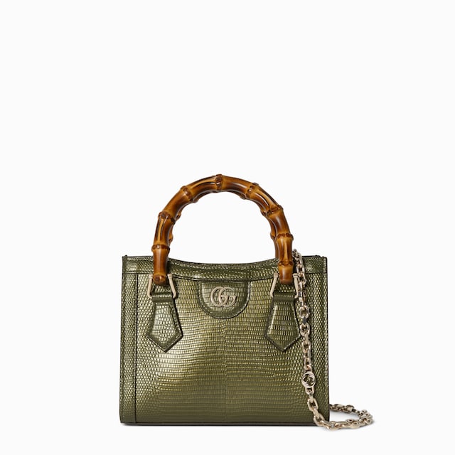 Kleiner Gucci Diana Shopper aus Eidechsenleder