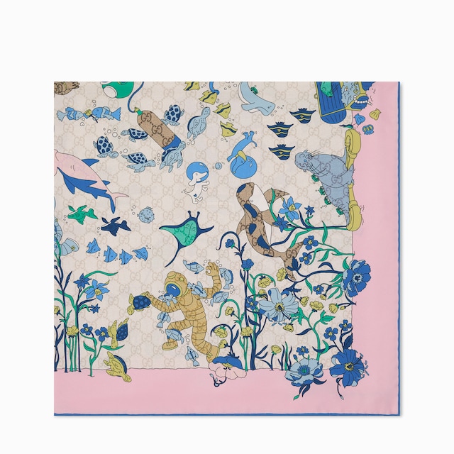 Carré in seta stampato