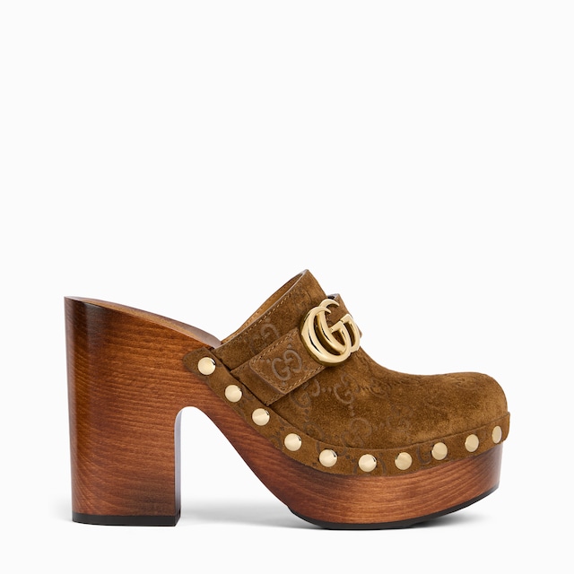 Women's platform clog with Double G