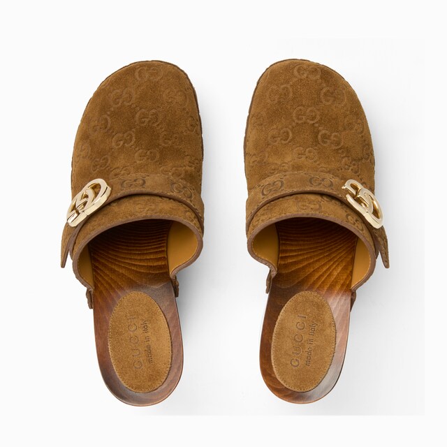 Women's platform clog with Double G - image 2