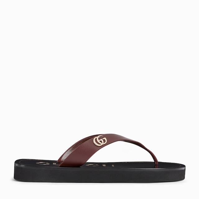 Women's thong sandal with Double G