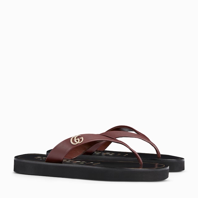 Women's thong sandal with Double G
