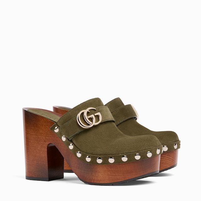 Women's platform clog with Double G