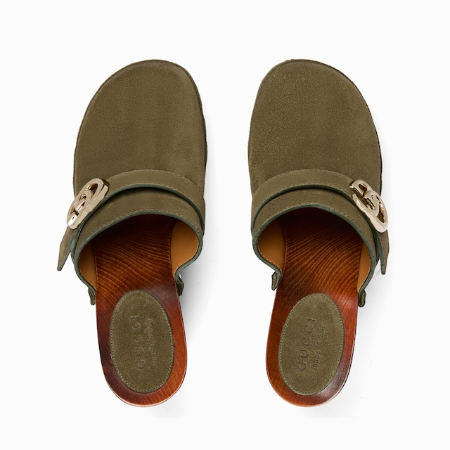 Women's platform clog with Double G