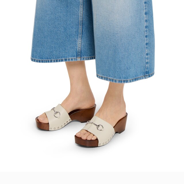 Women's platform clog with Horsebit