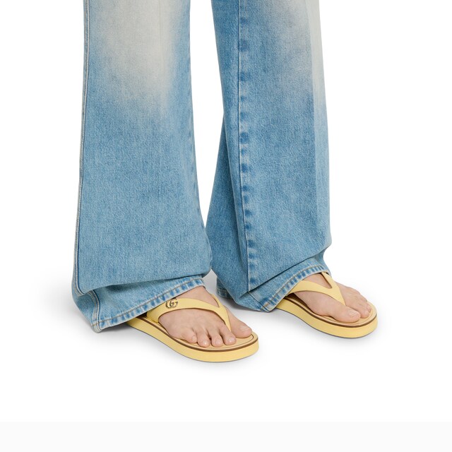 Women's thong sandal with Double G
