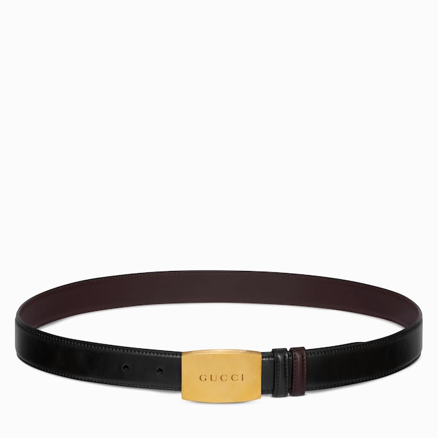 Cinturón reversible con hebilla tipo placa