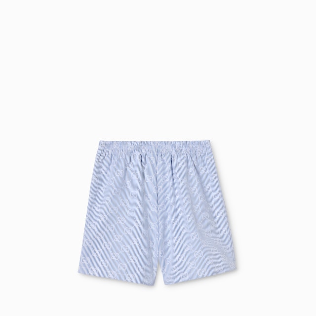 Baby GG striped poplin shorts