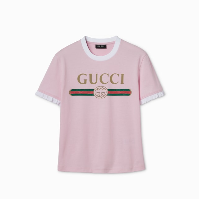 Cotton jersey T-shirt with print