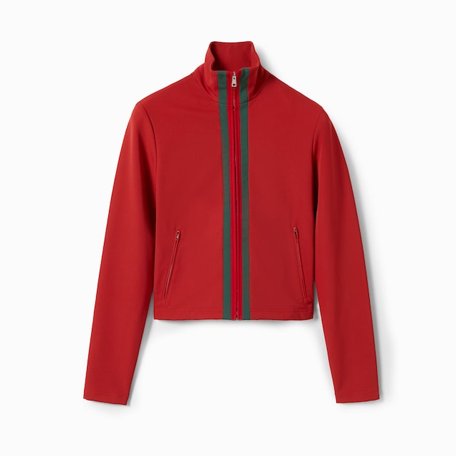 Stretch nylon zip jacket with Web