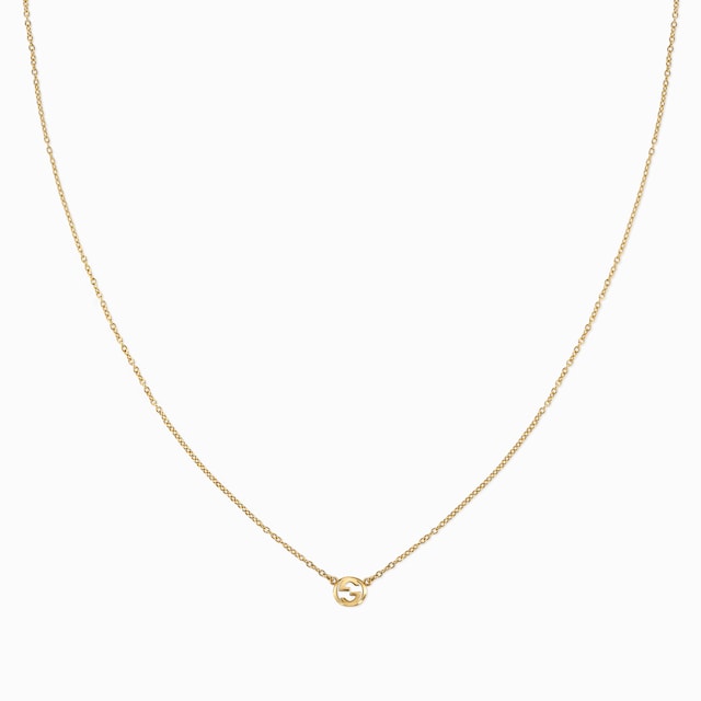 Gucci Interlocking 18k pendant necklace