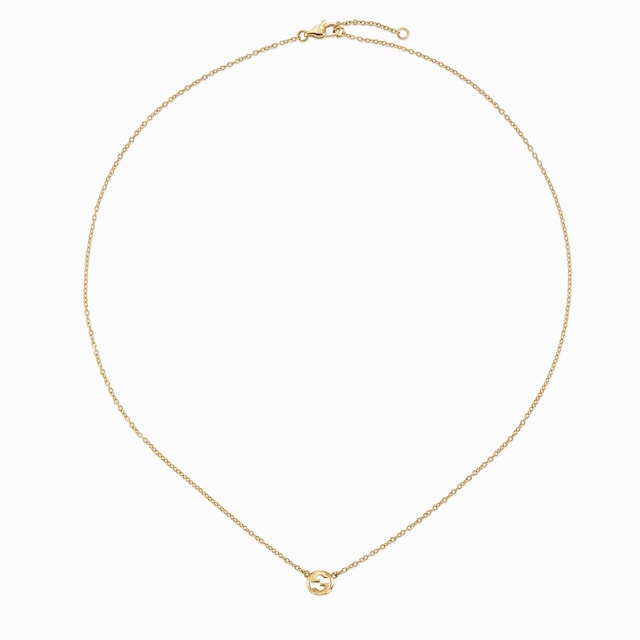 Gucci Interlocking 18k pendant necklace
