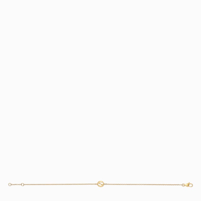Gucci Interlocking系列18K金手链