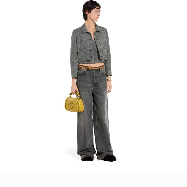 Wool grisaille top - image 5