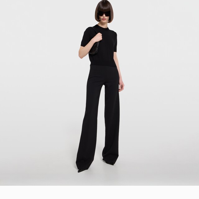 Knit wool top with embroidery - image 4