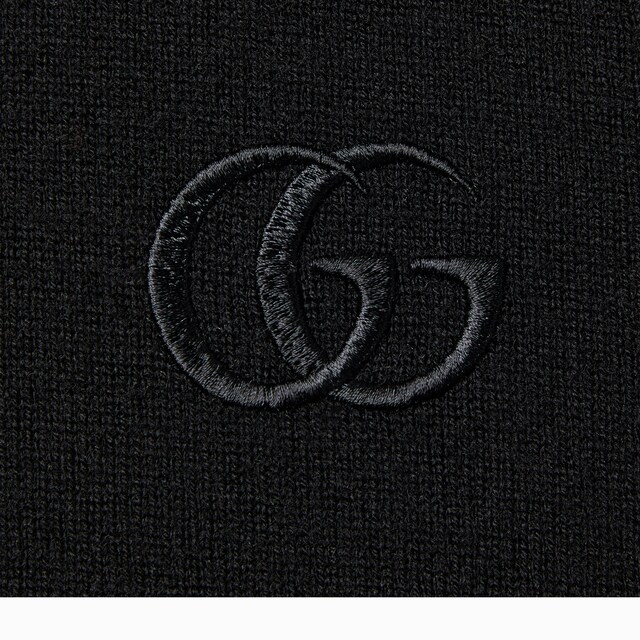 Knit wool top with embroidery - image 2
