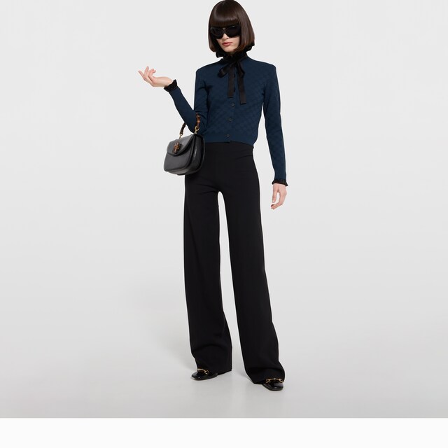 GG fine fabric jacquard cardigan - image 5