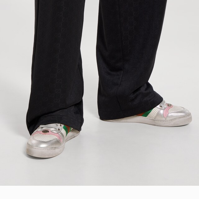 Women's worn-out effect Screener sneaker