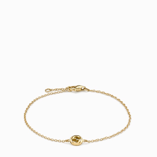 Gucci Interlocking 18k chain bracelet
