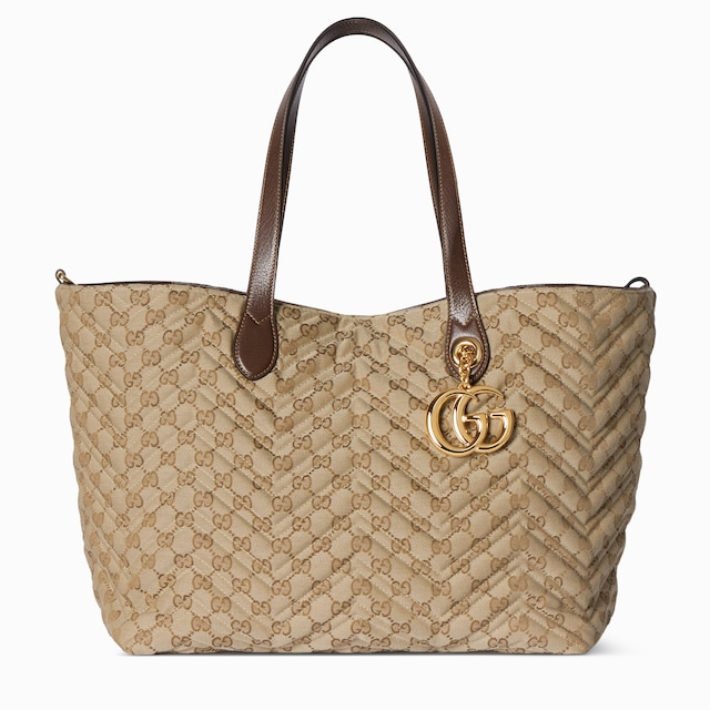 〔GGマーモント〕キルティング ラージ トートバッグ