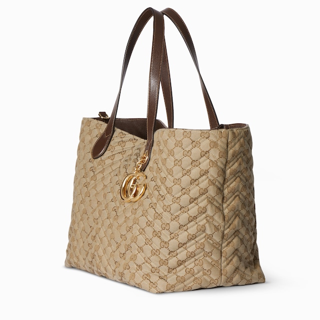 〔GGマーモント〕キルティング ラージ トートバッグ