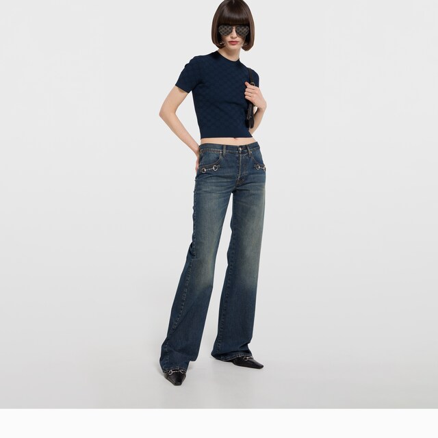 GG fine fabric jacquard top - image 3