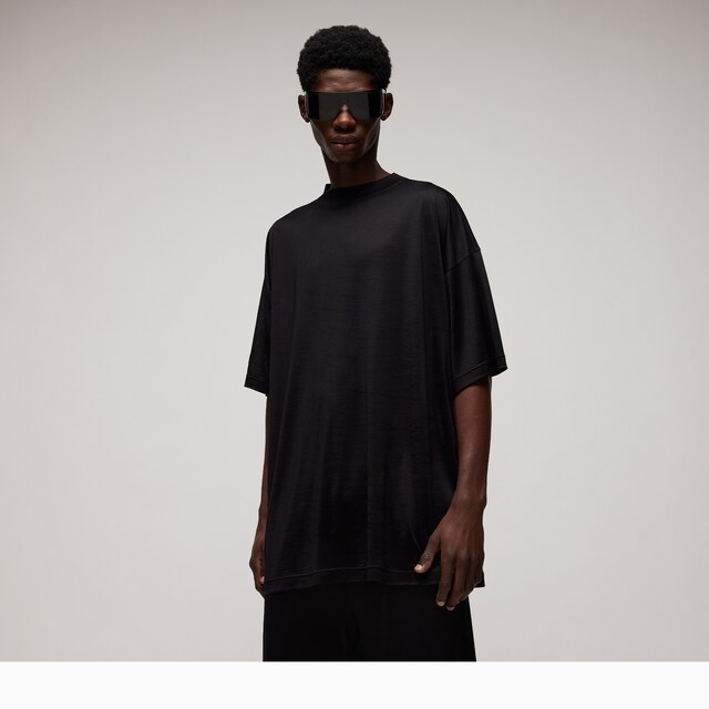 Oversize light silk jersey T-shirt - image 4