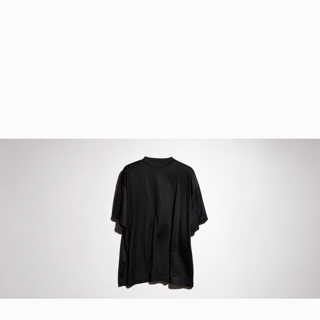 Oversize light silk jersey T-shirt - image 2