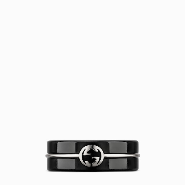 Gucci Interlocking系列刚玉戒指