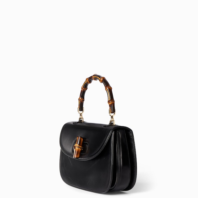 Gucci Bamboo 1947系列中号竹节手袋