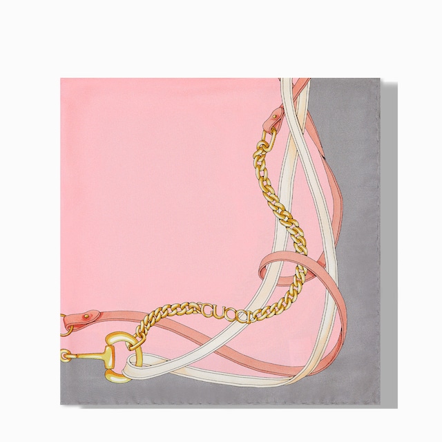 プリント シルクスカーフ