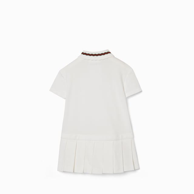 Baby-Minikleid mit Polokragen und Web