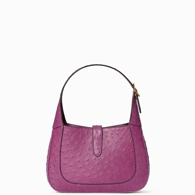 Gucci Jackie 1961 ostrich medium bag - image 2