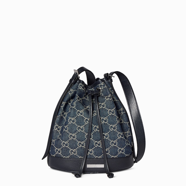 Small bucket bag with Gucci plaque