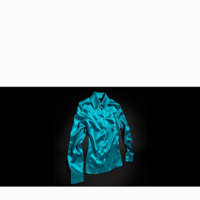 Silk satin shirt - image 5