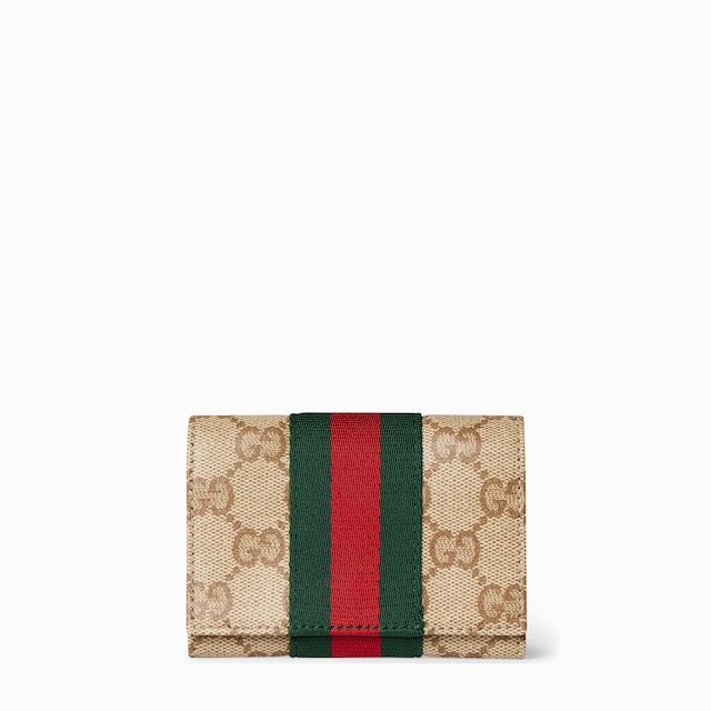 Bi-fold card case with Web