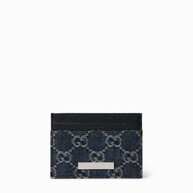 Card case with Gucci plaque
