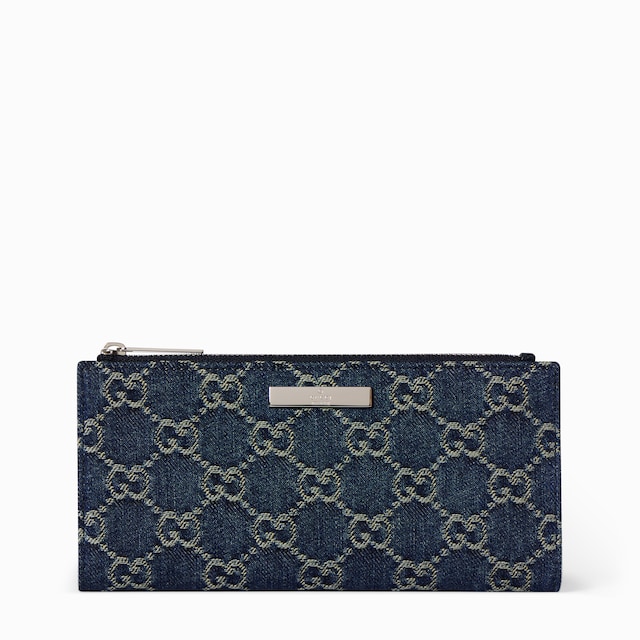 Long wallet with Gucci plaque