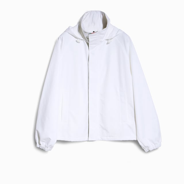 Compact cotton canvas zip jacket