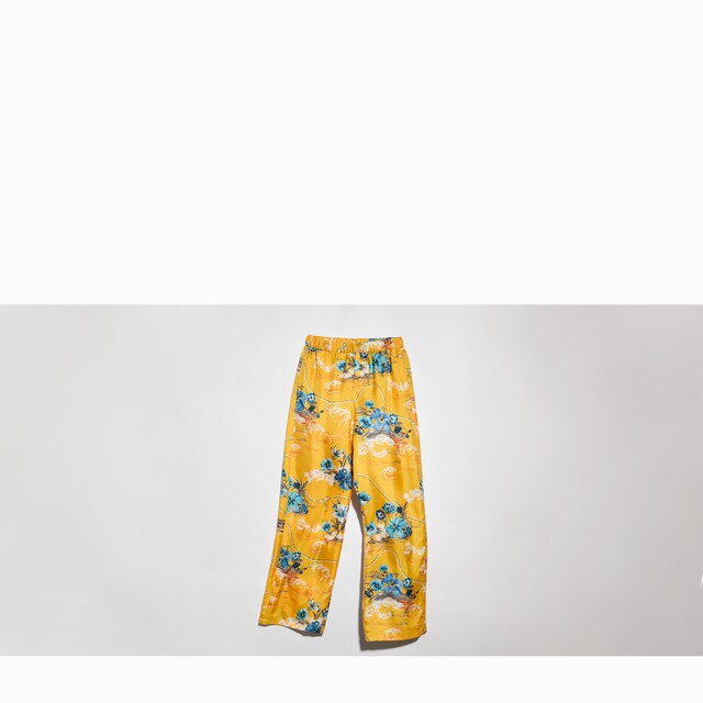Printed silk twill leisure pants - image 5