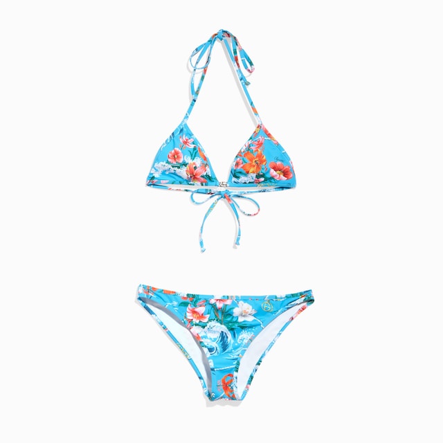 Bikini en jersey stretch à imprimé