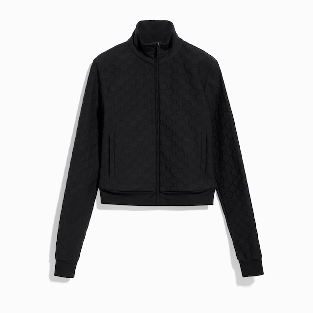 GG jersey jacquard zip jacket