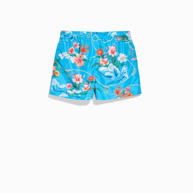 プリント ナイロン スイムショートパンツ