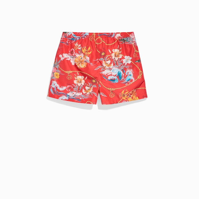 Badeshorts aus Nylon mit Print