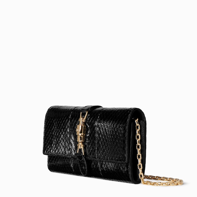 Gucci Jackie anaconda wallet on chain