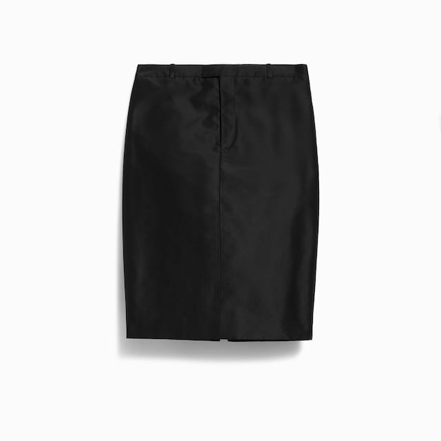 Fine silk faille skirt