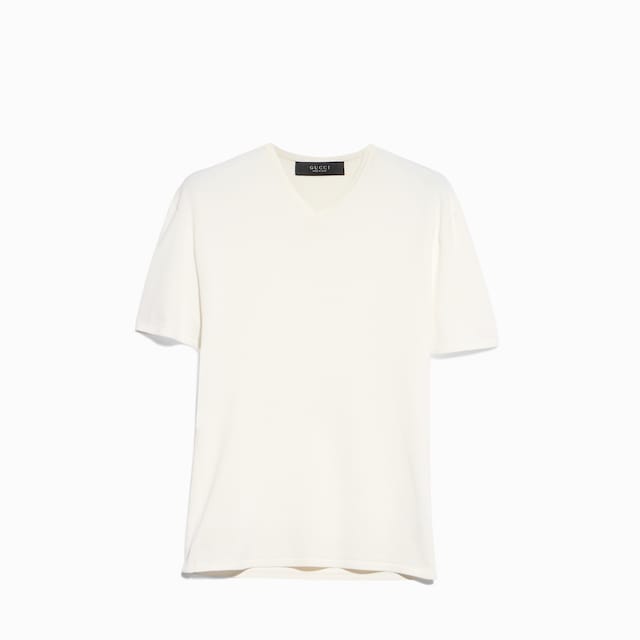Technical knit fabric T-shirt