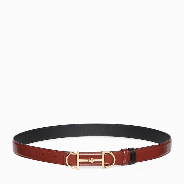 Reversible Horsebit thin belt