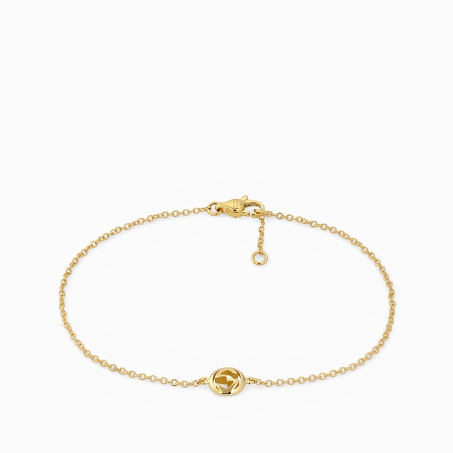 Gucci Interlocking 18k chain bracelet