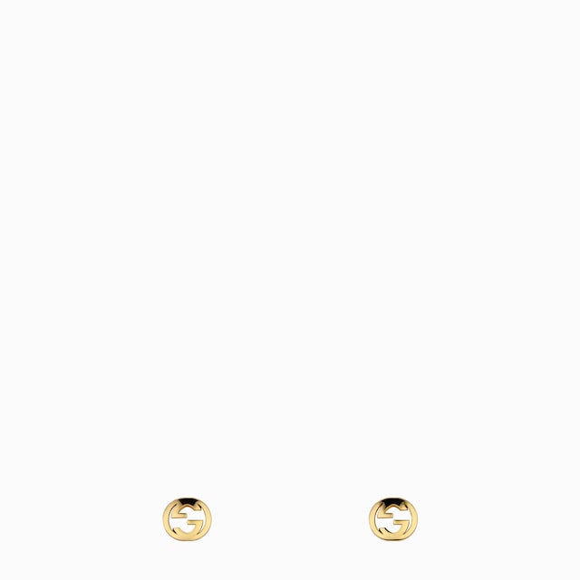 Gucci Interlocking 18k stud earrings